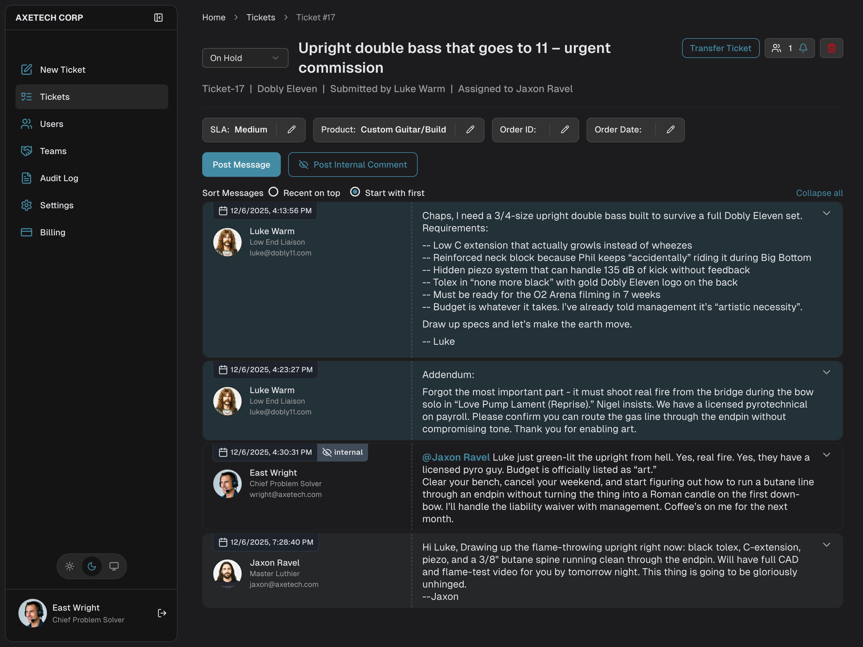 Ticket Dashboard